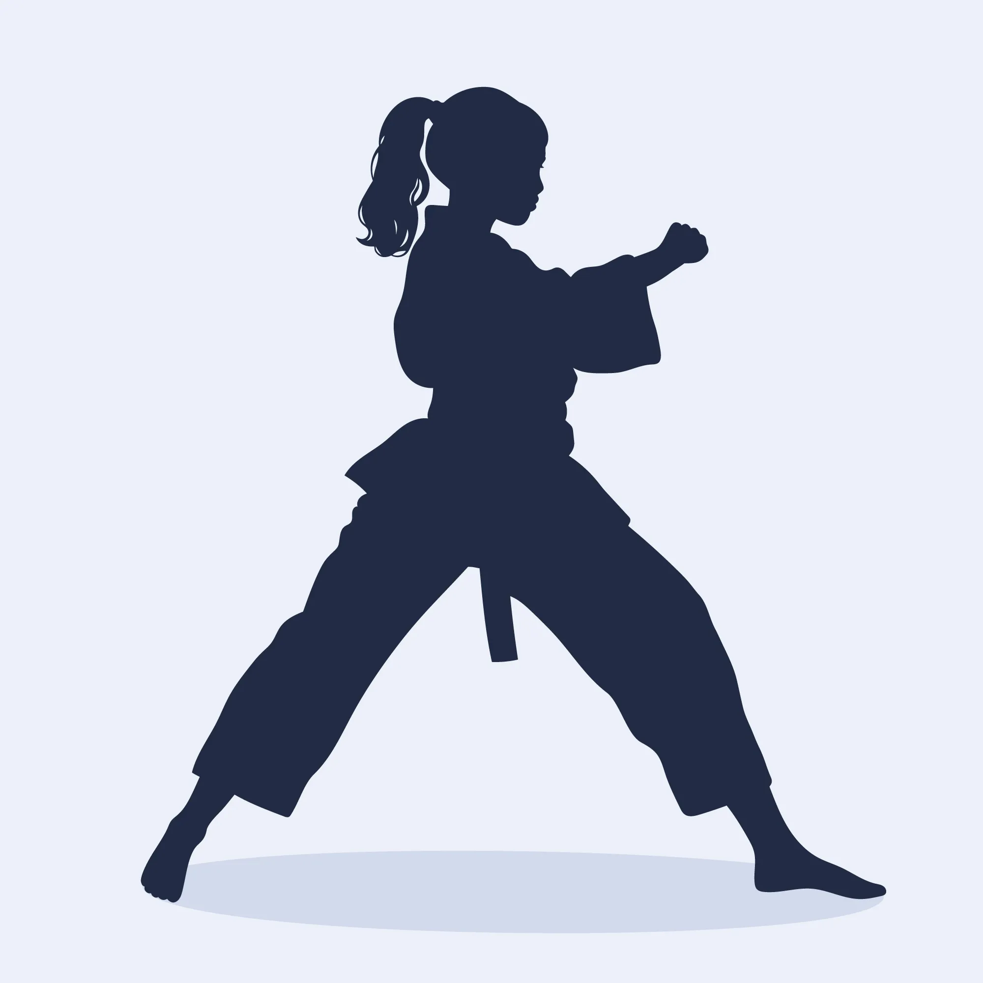 Small Female Karate Icon